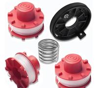 Bobina de hilo de repuesto de 3 piezas, 1 tapa de bobina de repuesto, 1 muelle de cabezal de recortador compatible con Einhell GE-CT 36/30Li E, accesorios para cortacésped, sustituye a Einhell 3405096