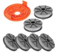 Bobina de Hilo para Desbrozadora Gardena, 6 Piezas Carretes Repuestos Desbrozadora 5307-20 con 1 Cubiertas de Bobina para Cortacésped Gardena, Cortabordes Repuestos