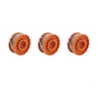 Bobina de línea de recortadora de 10 pies de 1,6 mm de repuesto para WORX WG150 WG151, S1825CT S3630CT, y para Allister MGTP 18Li, CGT36LA1 CG18LA1 GT-250/18-D (3 piezas)