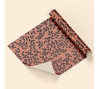 Bobina de papel de regalo areca negro fondo beig