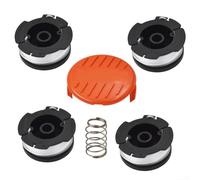 Bobina de repuesto para Black and Decker GH400 GH500-1.6 mm Nylon String Trimmers Line - Kit de cubierta de carrete de alimentación automática para GH600 GH900 Eater Parts