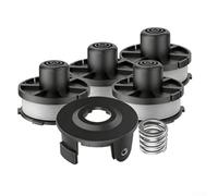Bobina de repuesto para recortadora de césped 195858-1/196146-9, cabezal Tap&Go con tapa y resorte, línea de nailon de 0.065 pulgadas x 27 pies, paquete de 4 recambios de alimentación automática para