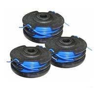 Bobina de repuesto para recortadora de cuerda de doble línea de 0.065 pulgadas para modelos Greenworks 21212 21272 parte 29082 accesorios de equipo al aire libre de jardín, 3 piezas
