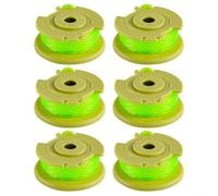 Bobina de repuesto para recortadoras AC80RL3 compatible con 18 V 24 V 40 V RY40204 RY40220 césped inalámbrico para recortadoras herramientas de cuidado del césped (6 piezas)