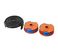 Bobina de repuesto y tapa de línea para césped Ozito LTR-529U WG119E para bordeadora, cable de alta resistencia, piezas de repuesto de instalación rápida, juego de 2 carretes
