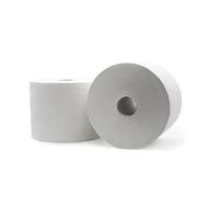 Bobina Mecánico Secamanos Eco-Pasta | Pack 2 Bobinas 600 m 5200g por cada rollo | 2 Capas, Blanco, Alta Absorción