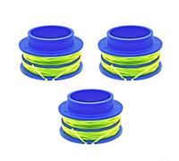 Bobina preenrollada de 0.080 pulgadas para recortadora de cuerdas de 24 V máx. KST 1124B-03, cable de nailon de repuesto de doble línea para bordes de césped, 16 pies de longitud (3 piezas)