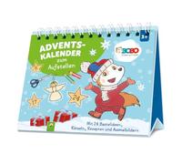 Bobo Siebenschläfer Adventskalender zum Aufstellen: Mit 24 Bastelideen, Rätseln, Rezepten und Ausmalbildern für Kinder ab 3 Jahren