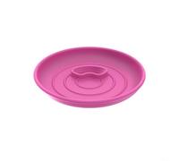 Bocadillo de silicona para latas de cerveza de anillo, bandeja de aperitivos para latas de bebida (rojo rosa)