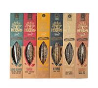 Boemy Inciensos Ecologicos Pack de 6 Inciensos Naturales Herbio by Boemy - Fragancias Variadas: Mirra, Canela, Palo Santo, Vainilla, Romero, Sándalo Jasmin - Aromaterapia y Bienestar