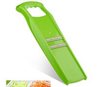 Börner Roko PowerLine Cortador de Verduras • Cortador de Tiras para Frutas y Verduras • Rallador Juliana para Cortar Tiras Finas • Rallador de Verdura fino • Mandolina • Color: Verde