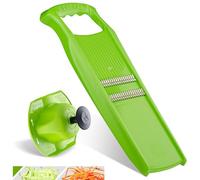 Börner Roko PowerLine Cortador de Verduras (Set de 2 piezas) • Rallador Juliana para Cortar Tiras Finas • Cortador de Tiras para Frutas y Verduras • Conjunto Práctico • Color: Verde