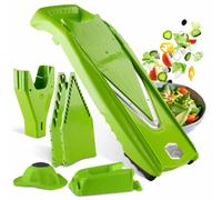 Börner V5 Powerline Set Profesional para cortar verduras: rallador para pepinos, rallador para col, cortador para patatas fritas, cortador para verduras. Apto para dietas veganas. Color: violeta