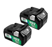 BOGJFC 36V 6800mAh Batería Li-Ion 6.8Ah Repuesto Slide Compatible Para HiKOKI/Hitachi Metabo HPT Herramientas BSL36A18 BSL1850 371751M 372121M Taller(2PCS)