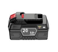 BOGJFC Batería 20V 5Ah Pack Li-Ion Compatible con Parkside 20V Team Herramientas Pap 20 A1 Pap 20 B3 Carcasa PA6+TPE Monitorización Activa Celdas Indicador LED 3 Colores (1pcs)
