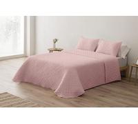 BOHEME | Colcha Bouti de Verano Suave y Reversible Pilar Nude para Cama de 135 | Transpirable y de Secado Rápido | 235x270 cm | Ideal para Entretiempo