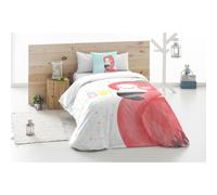 BOHEME - Funda nórdica Infantil Flamin-Go 140X200, 100% algodón. Incluye funda de almohada 140X200