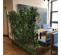 BOKNI Biombo Artificial de bambú Independiente, Divisor de habitación, terraza, Patio, jardín, decoración de Plantas, Barrera Interior y Exterior (Color: 4.9 ft, tamaño: 47.2 x 7.1 x 7.9 in, 20 po