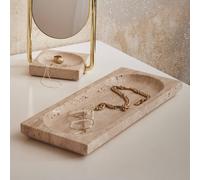 Bol AYTM Regina, largo 40 cm, ancho 16 cm, travertino