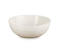 Bol Cerámico Jardín de Le Creuset 25 cm, 3,6 L, Diseño Floral en Relieve, Apto para Horno, Microondas y Lavavajillas