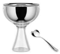 Bol de helado BIG LOVE, con cuchara, gris, Alessi