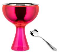 Bol de helado BIG LOVE, con cuchara, rosa, Alessi