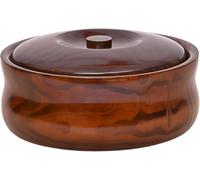 Bol de Madera con Tapa, Recipiente de Almacenamiento Seguro para Alimentos, Ideal para Fideos, Sopas, Frutos Secos y Dulces, Limpiar Solo con un PañO HúMedo(21-22cm)
