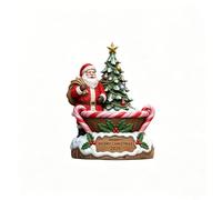Bol navideño Personalizable de poliresina | motivo Papá Noel 3D, para bombones, caramelos y frutos secos, decoración de mesa de Navidad