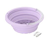 Bol para Baño de Hielo Facial Palangana Plegable con Tubos de Respiración | Cubo Facial con Bandeja de Hielo Para Mujeres Chicas Damas Esposas Madres Amantes del Spa Viajeros Hogar Salón Rutina Ma