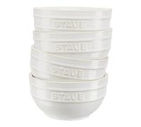 Bol para comer, 400 ml, juego de 4, marfil, cerámica, Staub