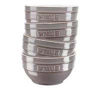 Bol para comer, 700 ml, juego de 4, gris, cerámica, Staub