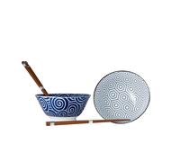 Bol para comer HONEYCOMB, juego de 2 piezas, 500 ml, con palillos, MIJ