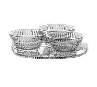 Bol para tapas ETHNO 190 ml, juego de 3 piezas, con bandeja, transparente, Nachtmann