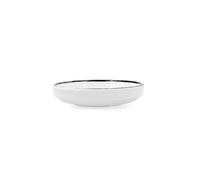 Bol Redondo Melamina Quid Select Filo 14x3cm Blanco y Negro - Gran Durabilidad y Resistencia Diaria Black and white 14x3cm