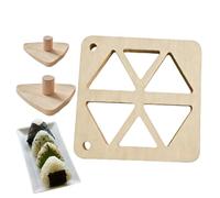 Bola De Arroz Forma Rápida Y Simple Clásica Madera Prensa Para | Molde triangular de arroz para sushi para cocinar en casa, para preparar comidas de picnic