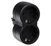 Bola de enchufes doble (Negro)