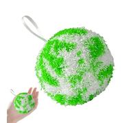 Bola de limpieza suave para estropajo de baño, cepillo de fibra esférica no abrasiva, limpiador profundo suave, fibra suave, 20 g, ligera, sin arañazos, agarre ergonómico, lechada y huecos estrechos