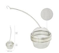 Bola malla para especias / te / legumbres acero inoxidable ø 9 cm. c