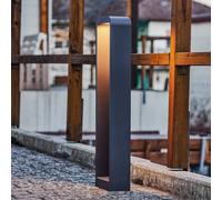 Bolardo luminoso LED Emima de Lindby, 80 cm, antracita, aluminio