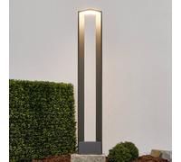 Bolardo luminoso LED Lucande Jeny, 100 cm, antracita, aluminio