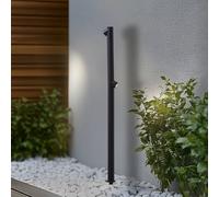 Bolardo luminoso LED Luzian de Lindby, altura 120 cm, negro, pica para fijar en