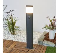 Bolardo luminoso LED Obri de Lindby, 80 cm, antracita, sensor