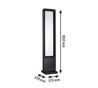 Bolardo luminoso LED Reana de Paulmann, antracita, 83 cm, metal, IP44