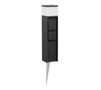 Bolardo luminoso PODEL con piqueta de tierra para exterior 39cm negro toma G9 2