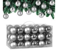 Bolas de navidad Plateadas para árbol Set de 54