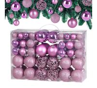 Bolas de navidad Rosadas para árbol Set de100