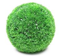 Bolas de topiario, bolas de césped artificial para decoración de jardín exterior, bolas de topiario artificiales colgantes, 28 cm, bolas artificiales decorativas para plantas al aire libre