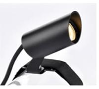 BOLD Foco LED de jardín con correa de sujeción flexible para sistema de 24 V (incluye cable de PVC de 15 cm, 3000 K, IP65, regulable con controlador negrita), color antracita