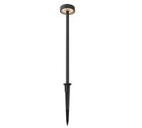 BOLD Juego de 2 pinchos decorativos LED para sistema de 24 V (incluye cable de PVC de 15 cm, 3000 K, IP65, regulable con controlador negrita), color gris oscuro