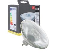 BOLD Lighting QPAR 111 (ES 111) LED GU10 - Bombilla reflectora (425 lúmenes, regulable, 6,5 W, equivalente a 40 W, 2700 K, luz blanca cálida, 15.000 horas de funcionamiento), aluminio